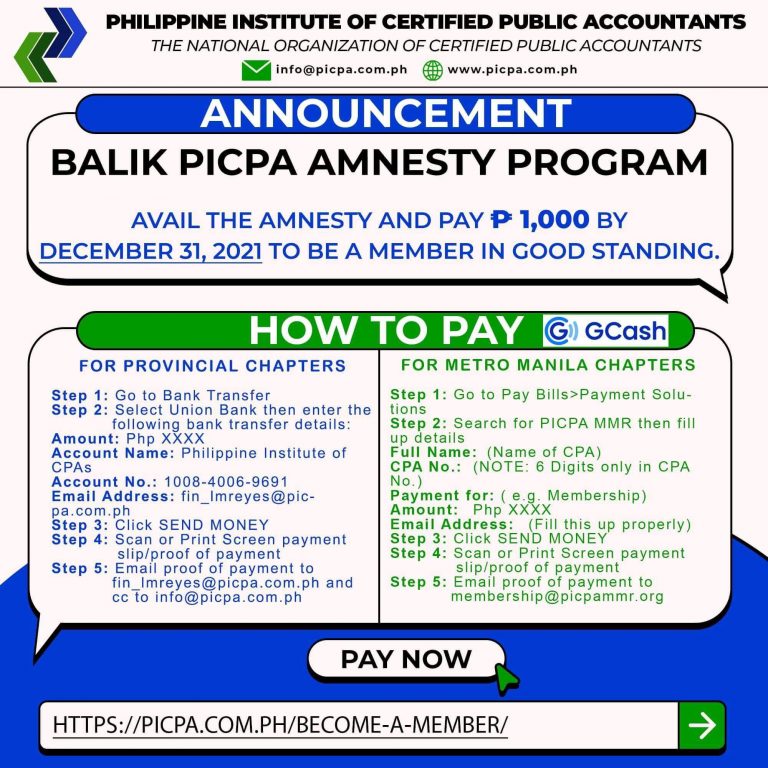 PICPA AMNESTY